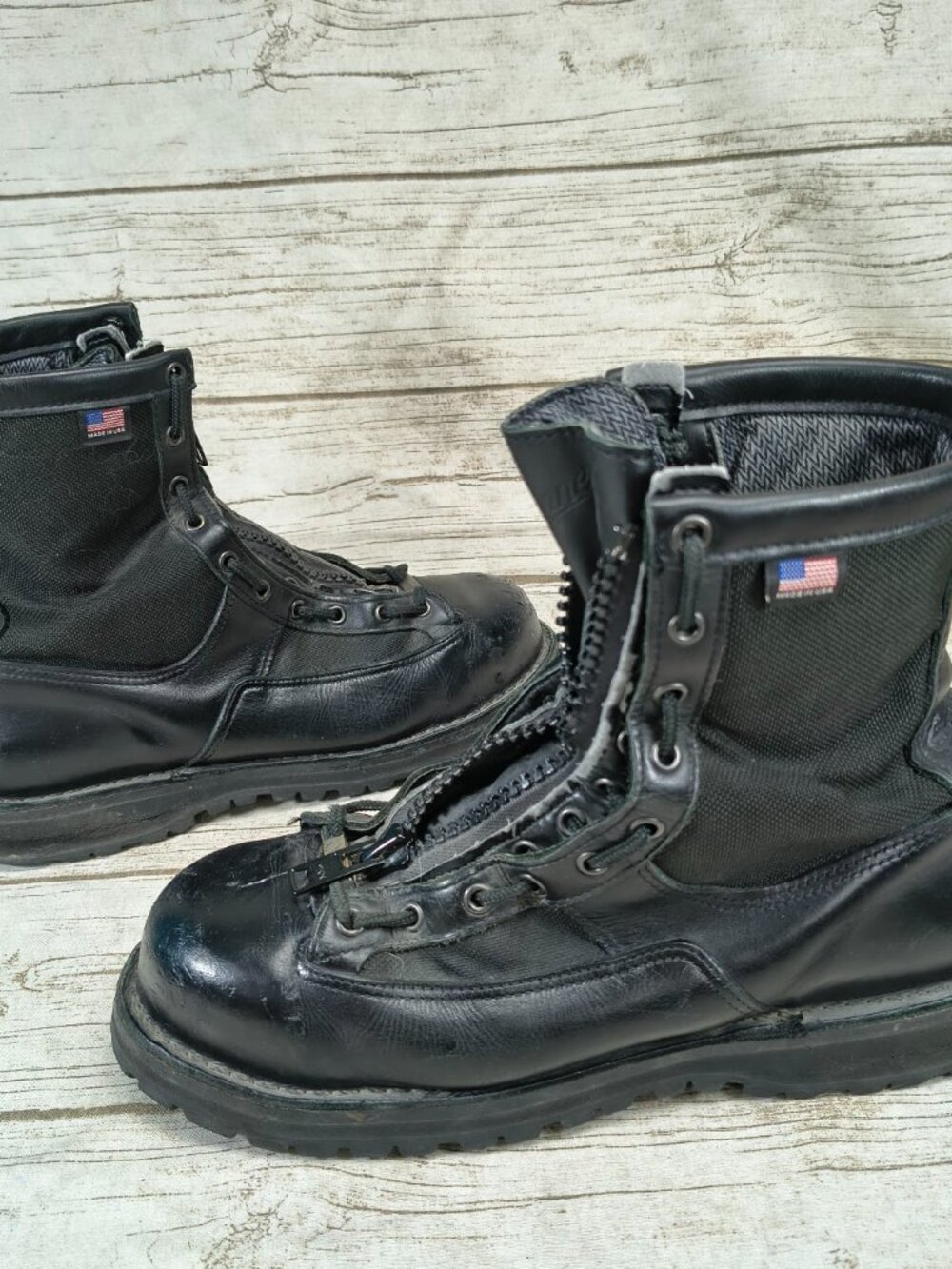 Danner Acadia 8" NMT Black Leather Waterproof Work Boots Mens 9.5 EE EMS Police
